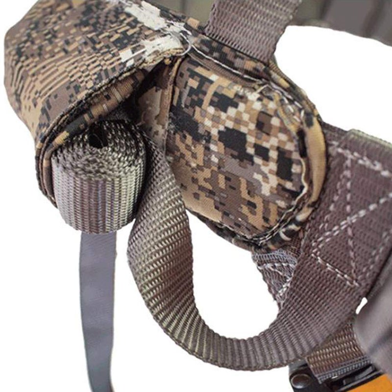 MUDDY Ambush Safety Harness with Quick-Release Buckles, Padded Waist Strap, and Durable Elastic Chest Strap (Optifade Elevated II Camoflauge) - Image 5